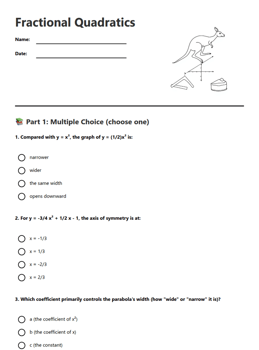 Fractional Quadratics
