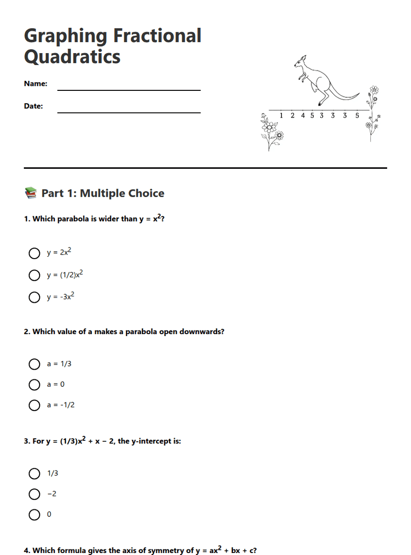 Graphing Fractional Quadratics