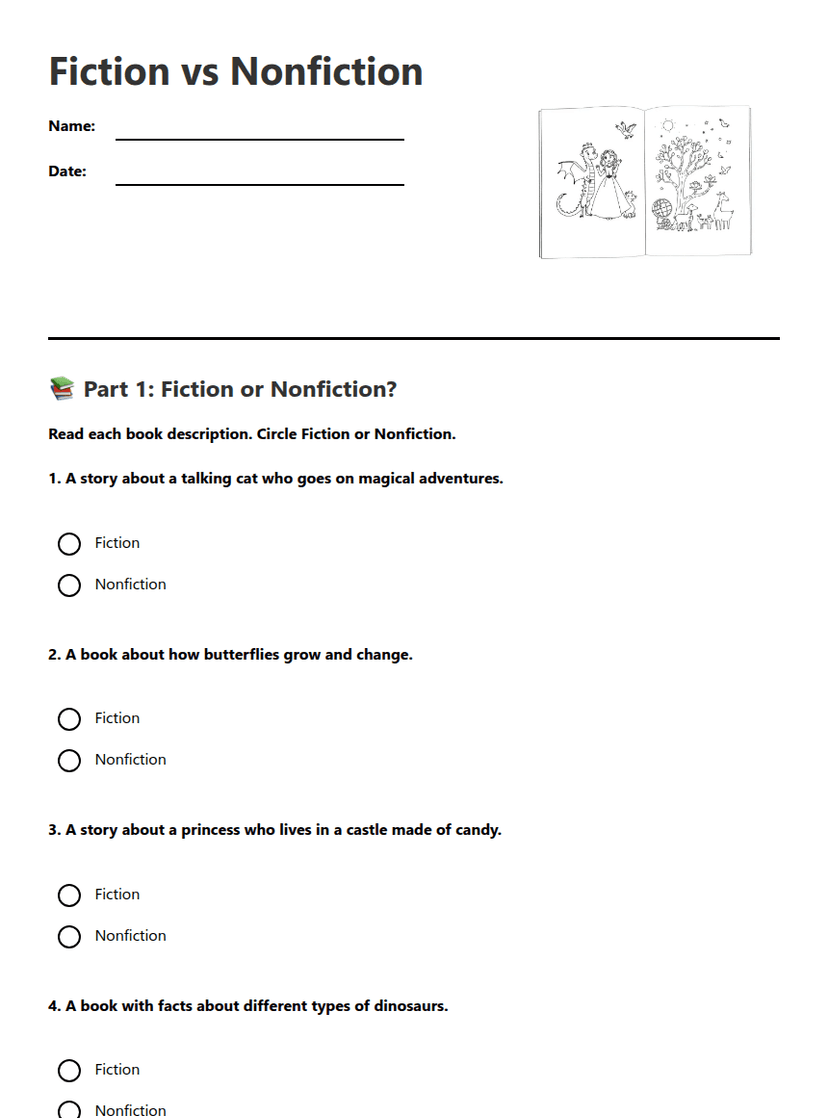 Fiction vs Nonfiction