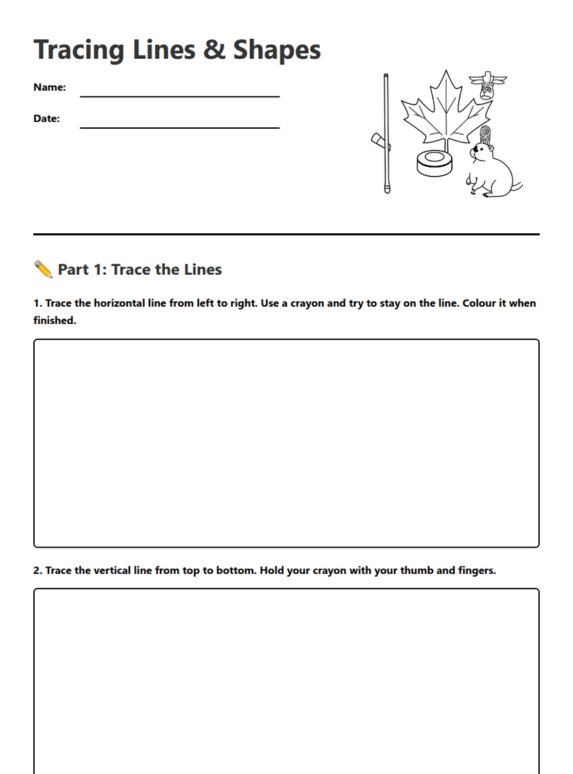Tracing Lines & Shapes