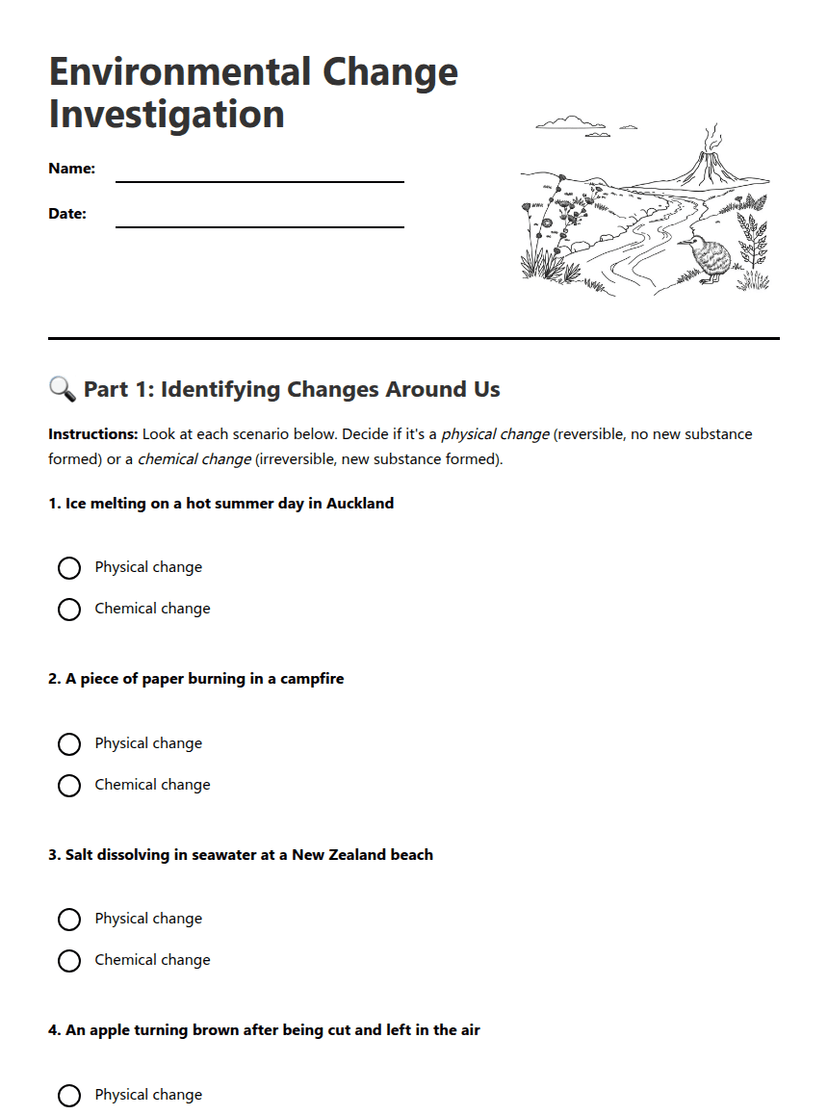 Environmental Change Investigation