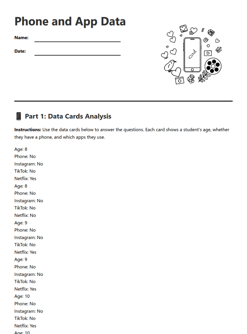 Phone and App Data