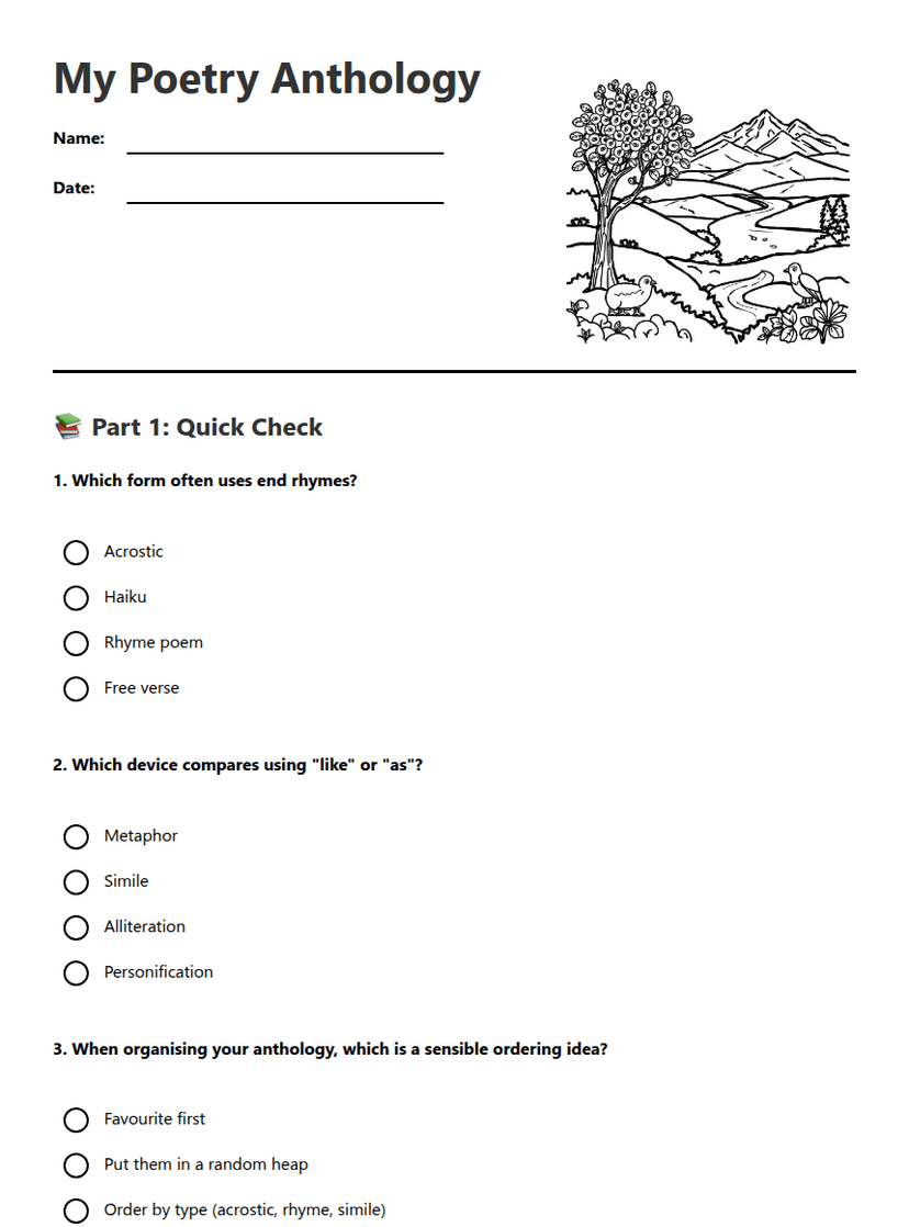 My Poetry Anthology