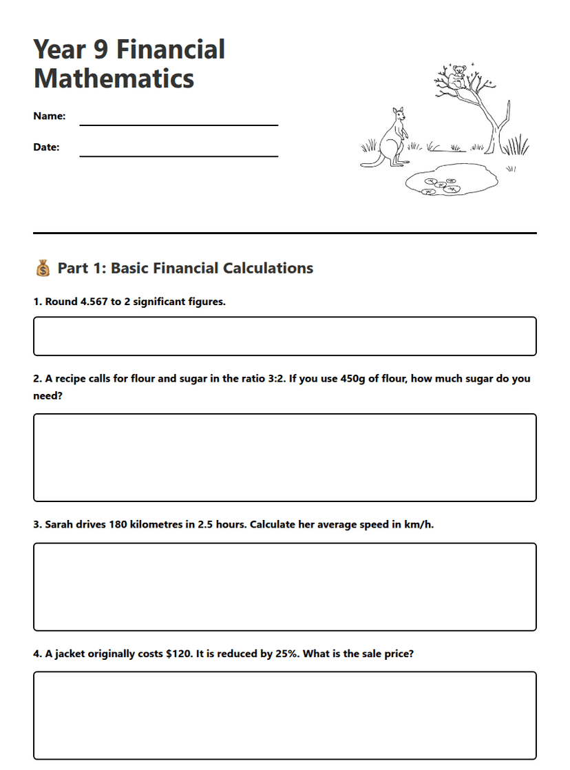 Year 9 Financial Mathematics