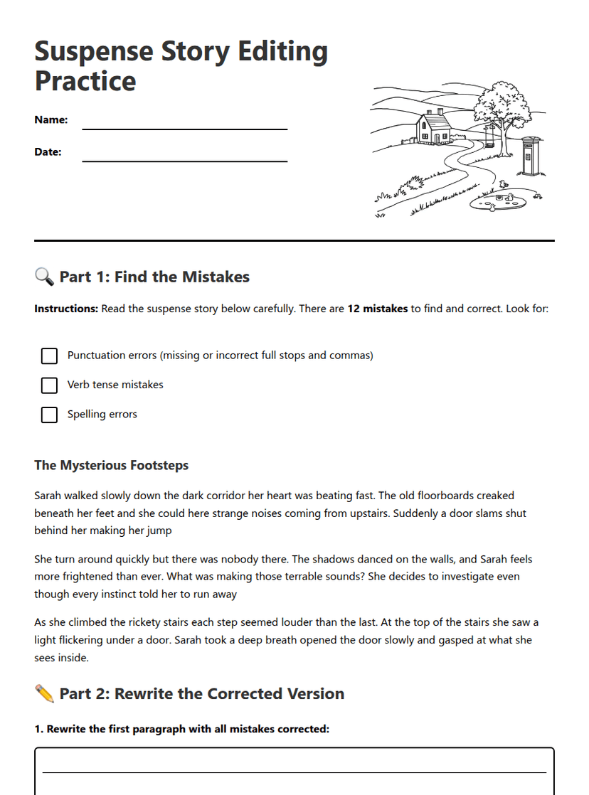 Suspense Story Editing Practice