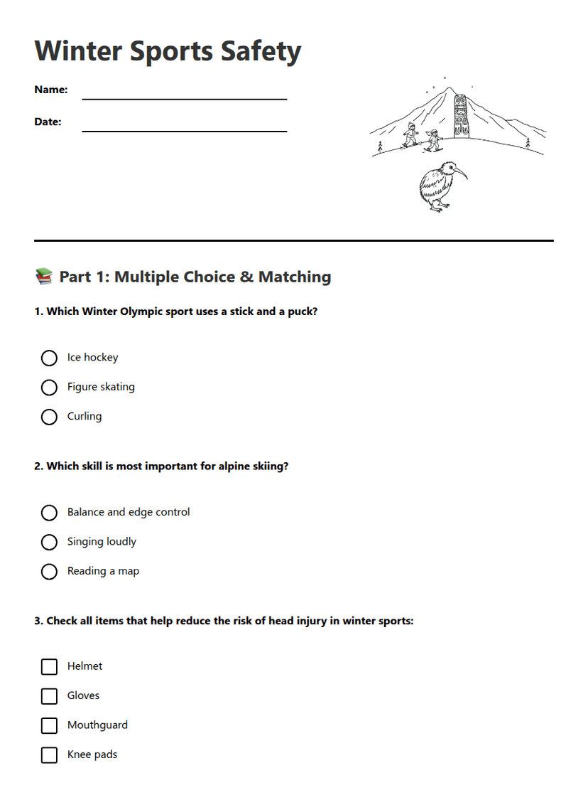 Winter Sports Safety