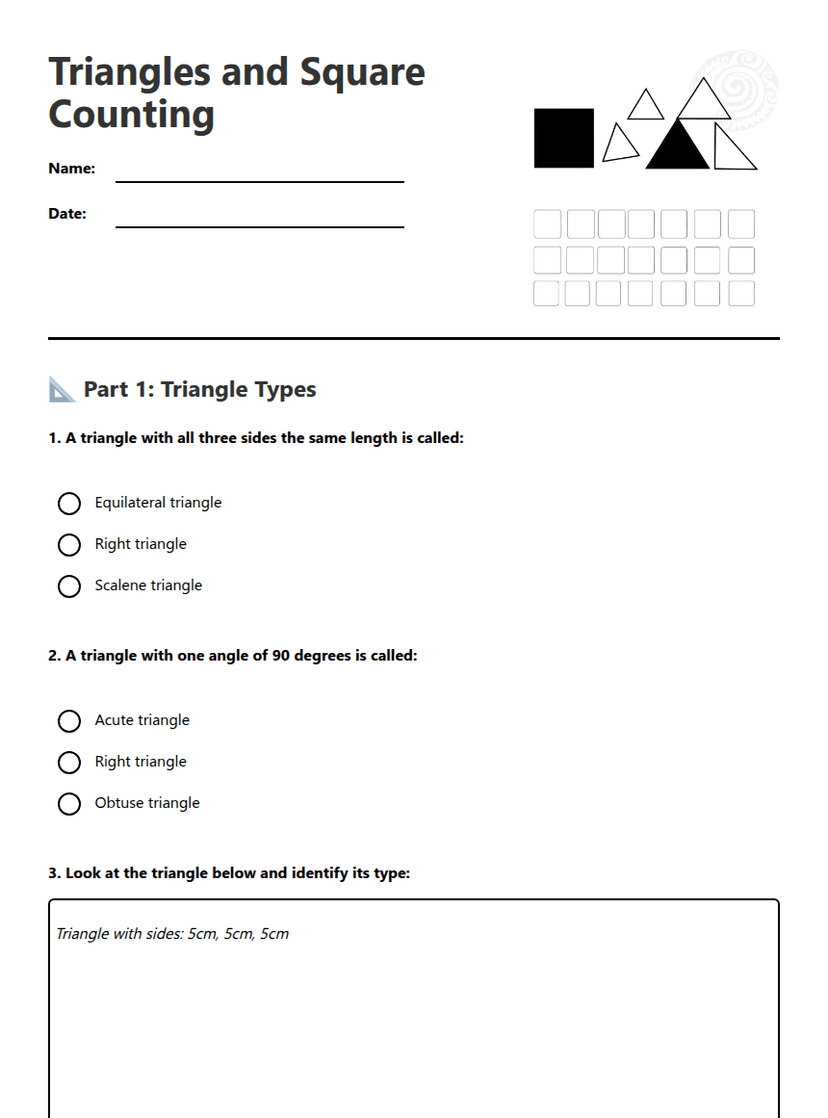 Triangles and Square Counting