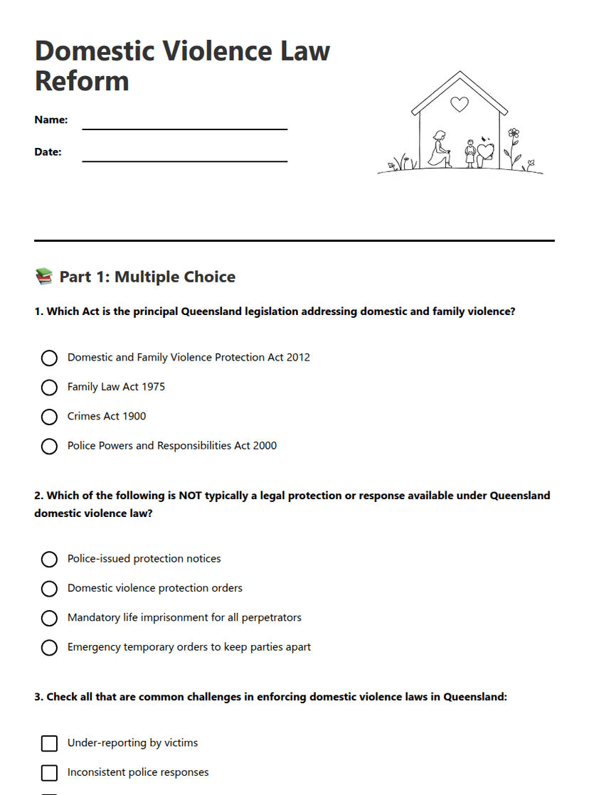 Domestic Violence Law Reform