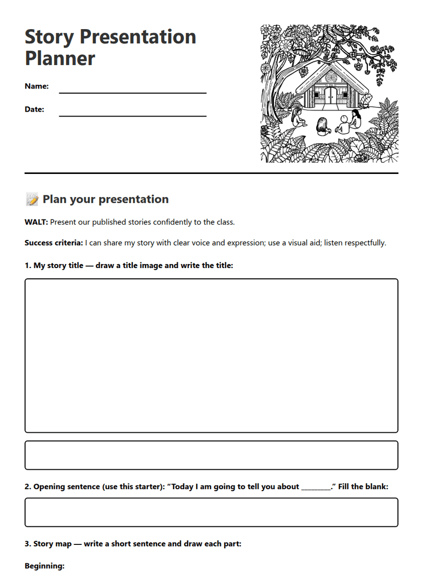 Story Presentation Planner