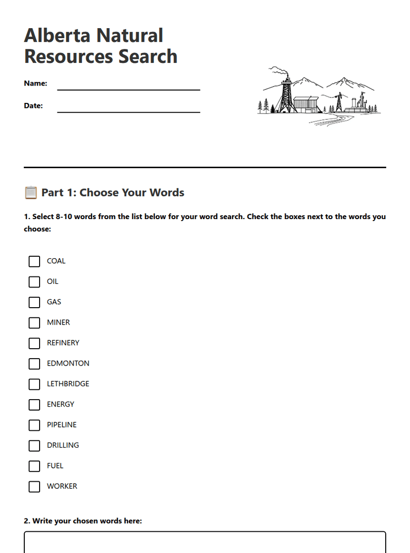 Alberta Natural Resources Search