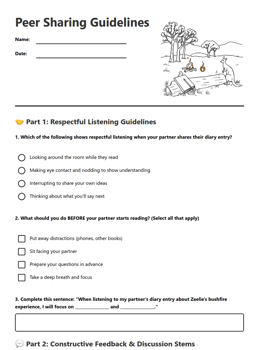 Peer Sharing Guidelines