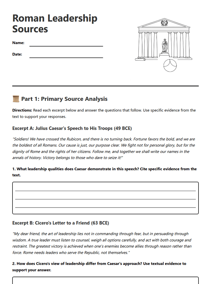 Roman Leadership Sources