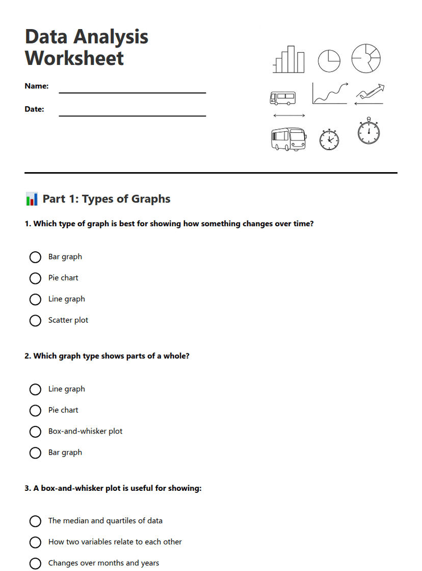 Data Analysis Worksheet