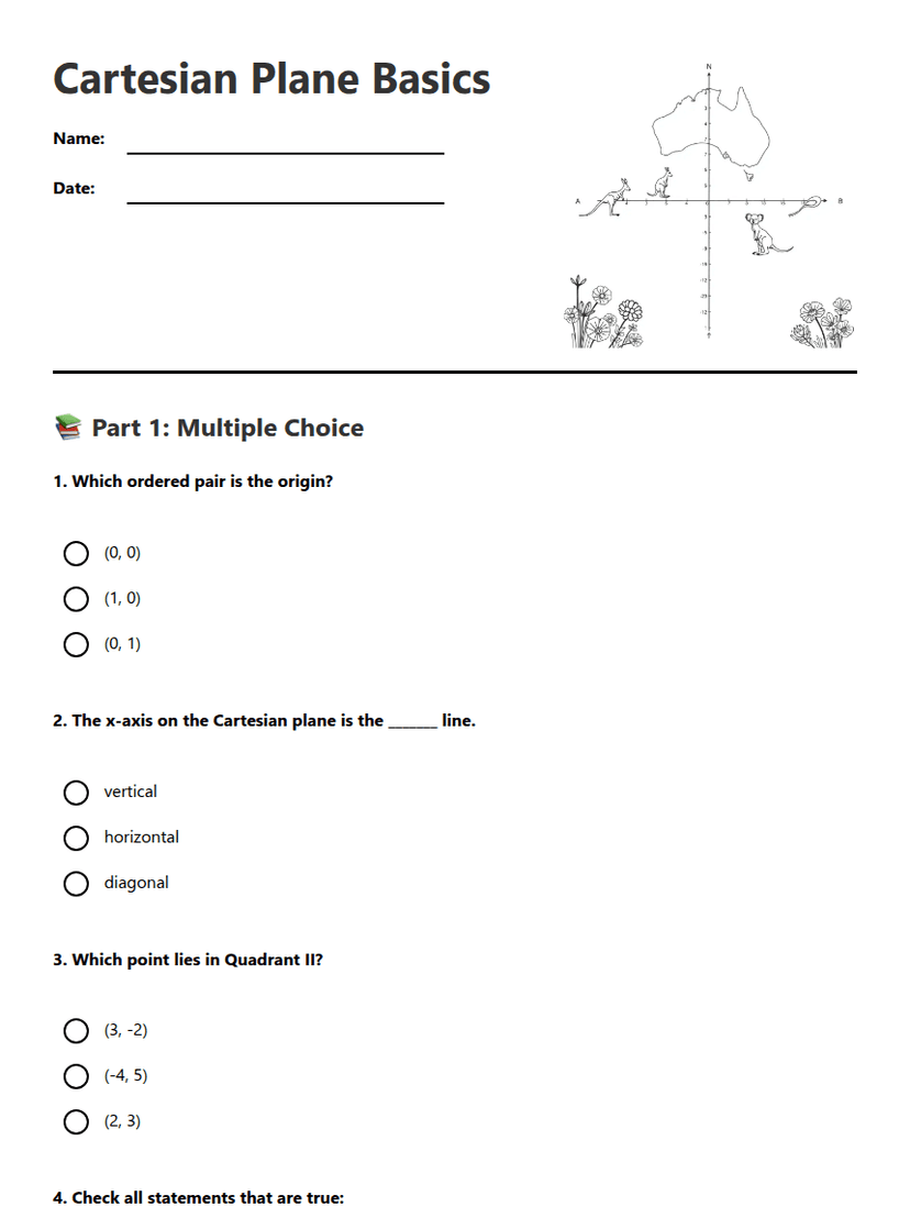 Cartesian Plane Basics