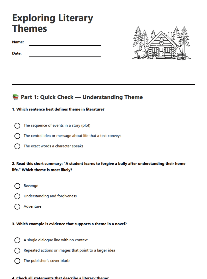 Exploring Literary Themes