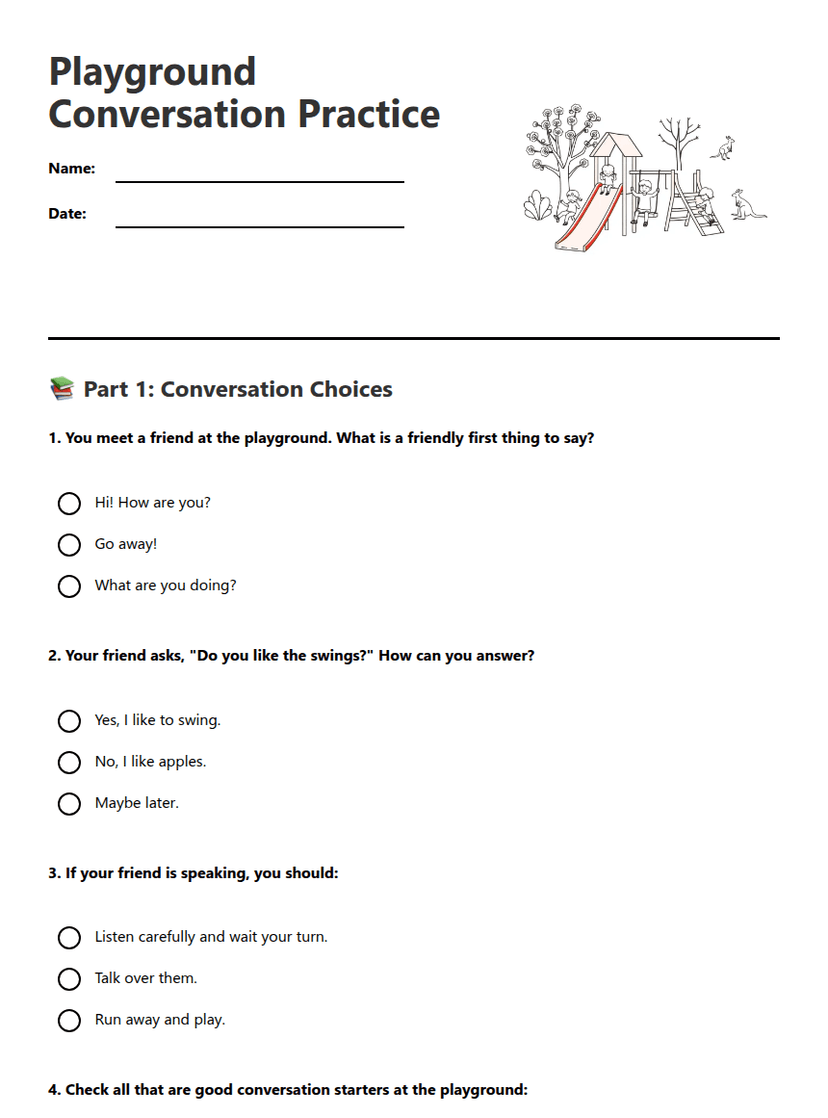Playground Conversation Practice