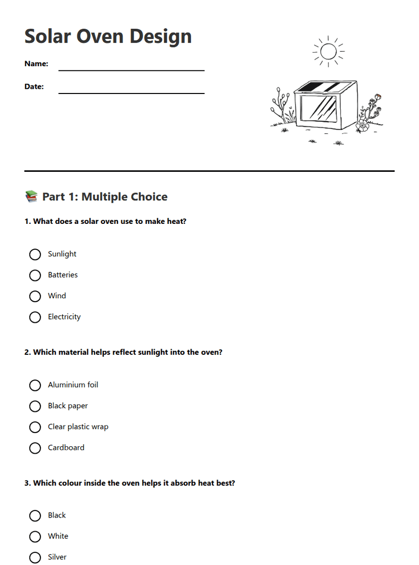 Solar Oven Design