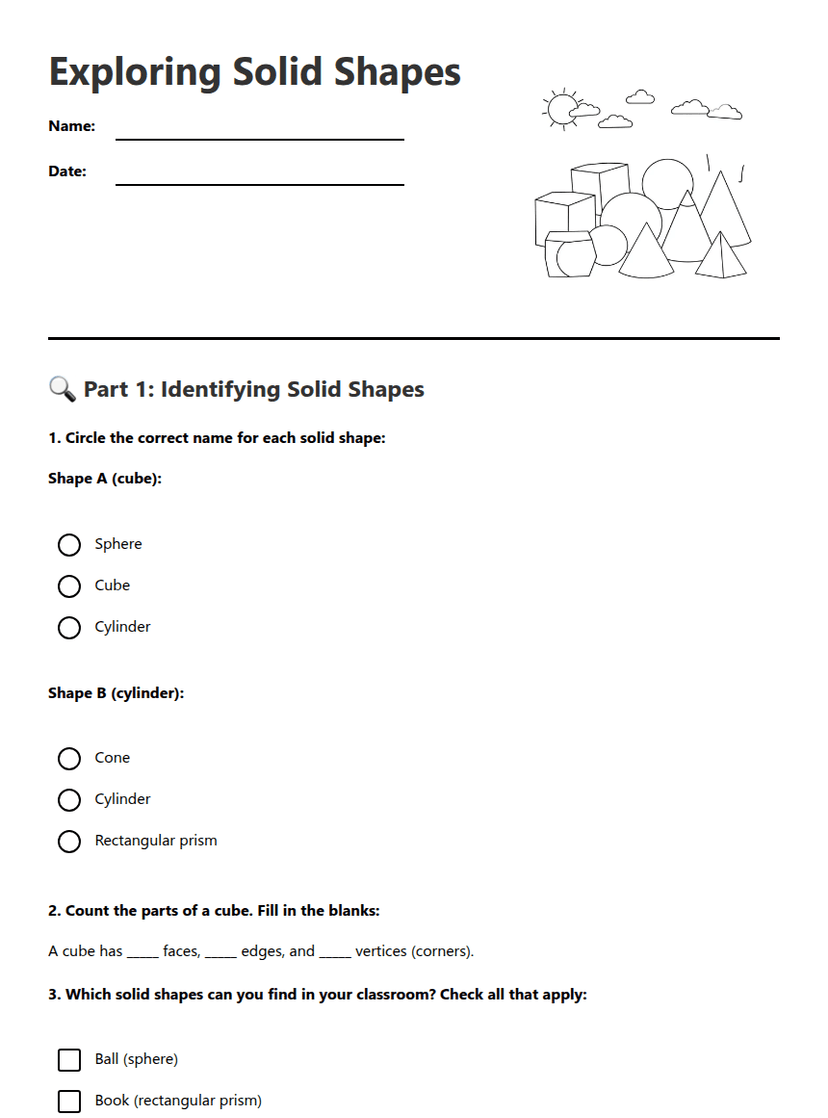 Exploring Solid Shapes
