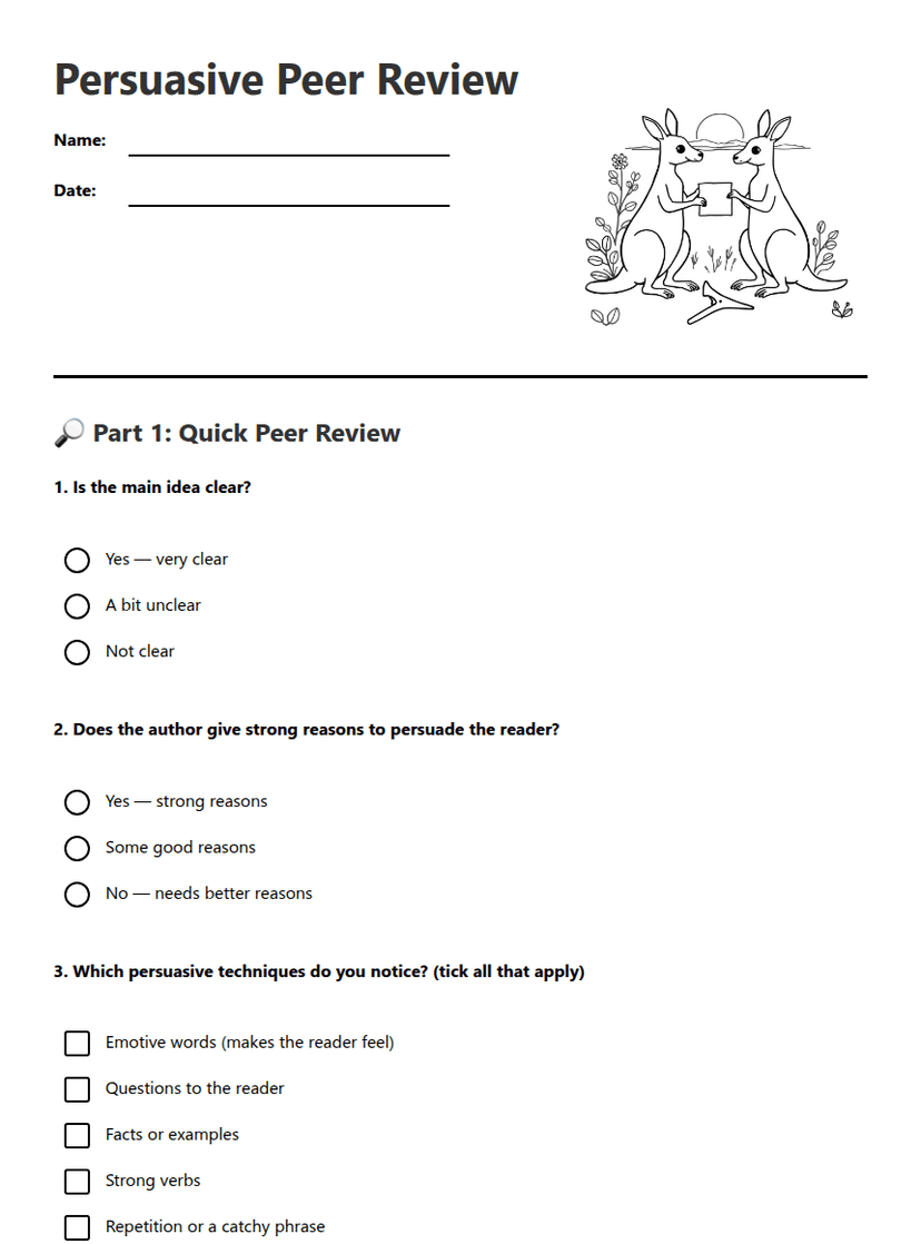 Persuasive Peer Review