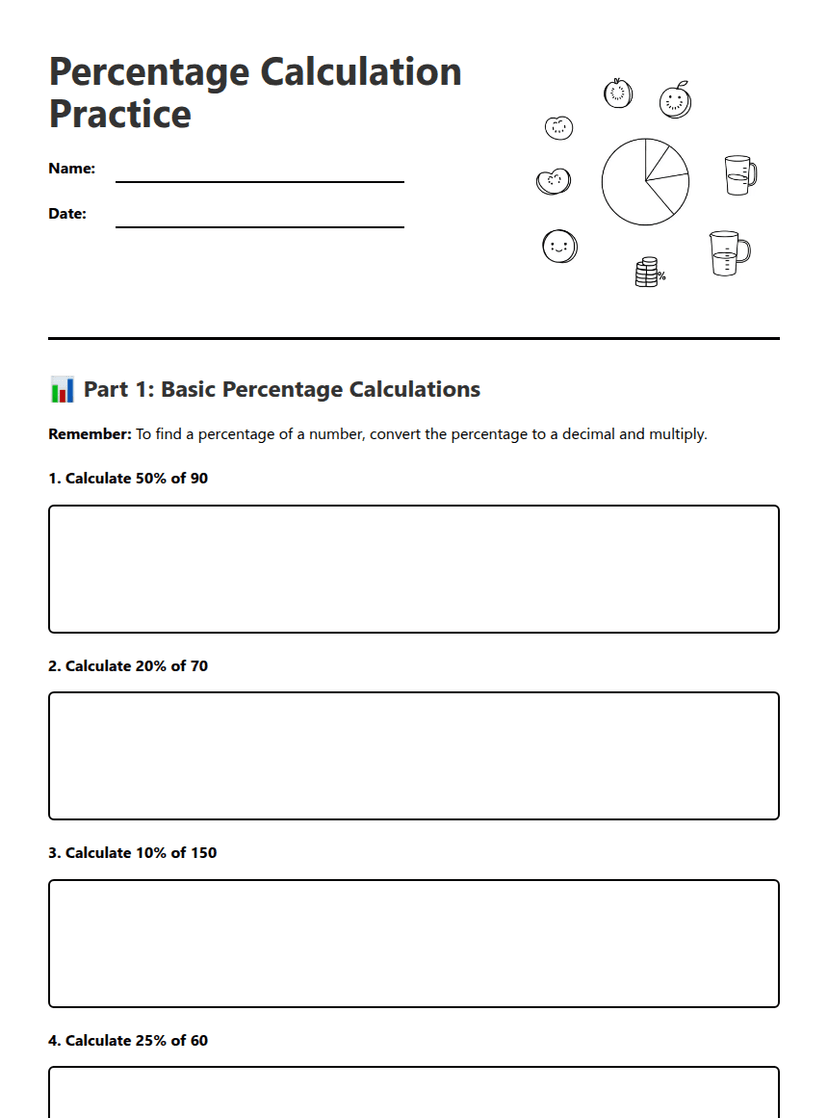 Percentage Calculation Practice