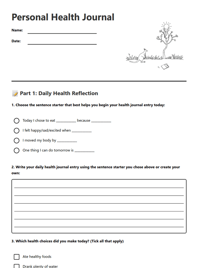 Personal Health Journal