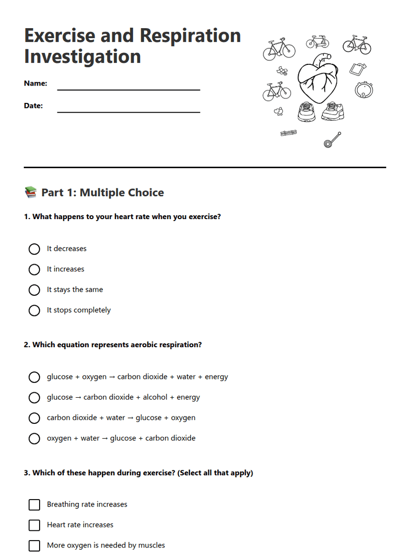 Exercise and Respiration Investigation
