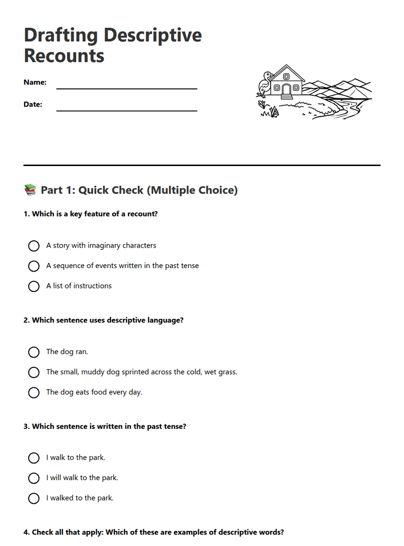 Drafting Descriptive Recounts