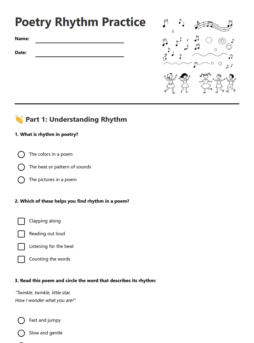 Poetry Rhythm Practice