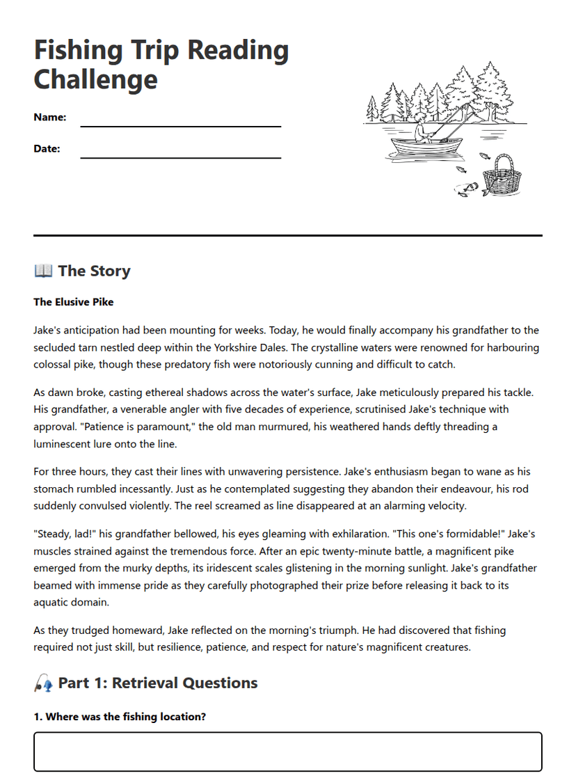 Fishing Trip Reading Challenge