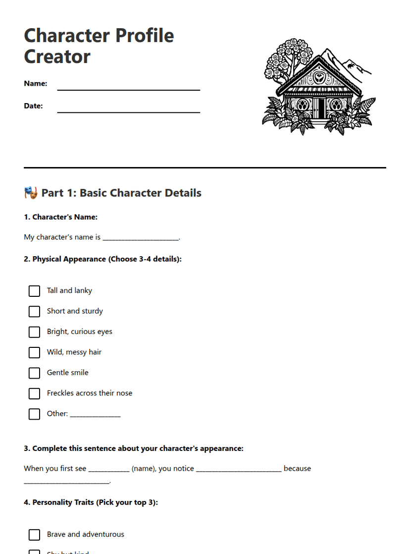 Character Profile Creator