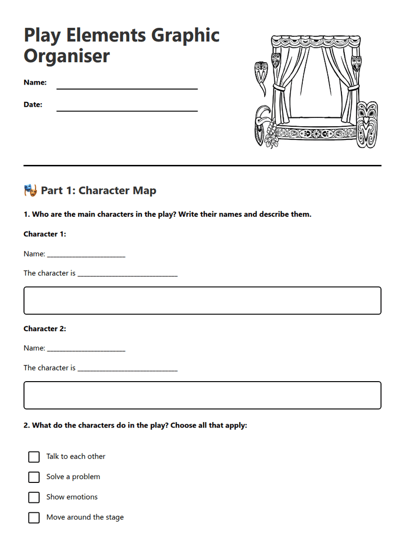 Play Elements Graphic Organiser