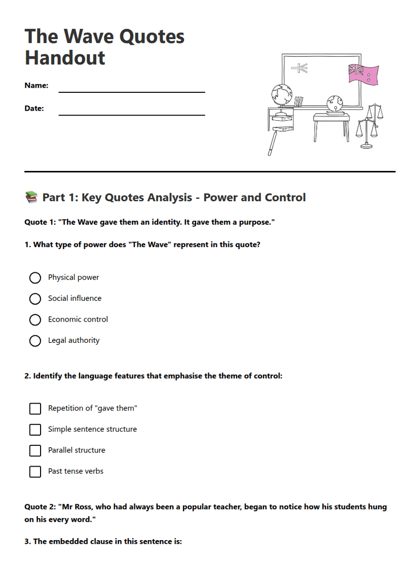 The Wave Quotes Handout