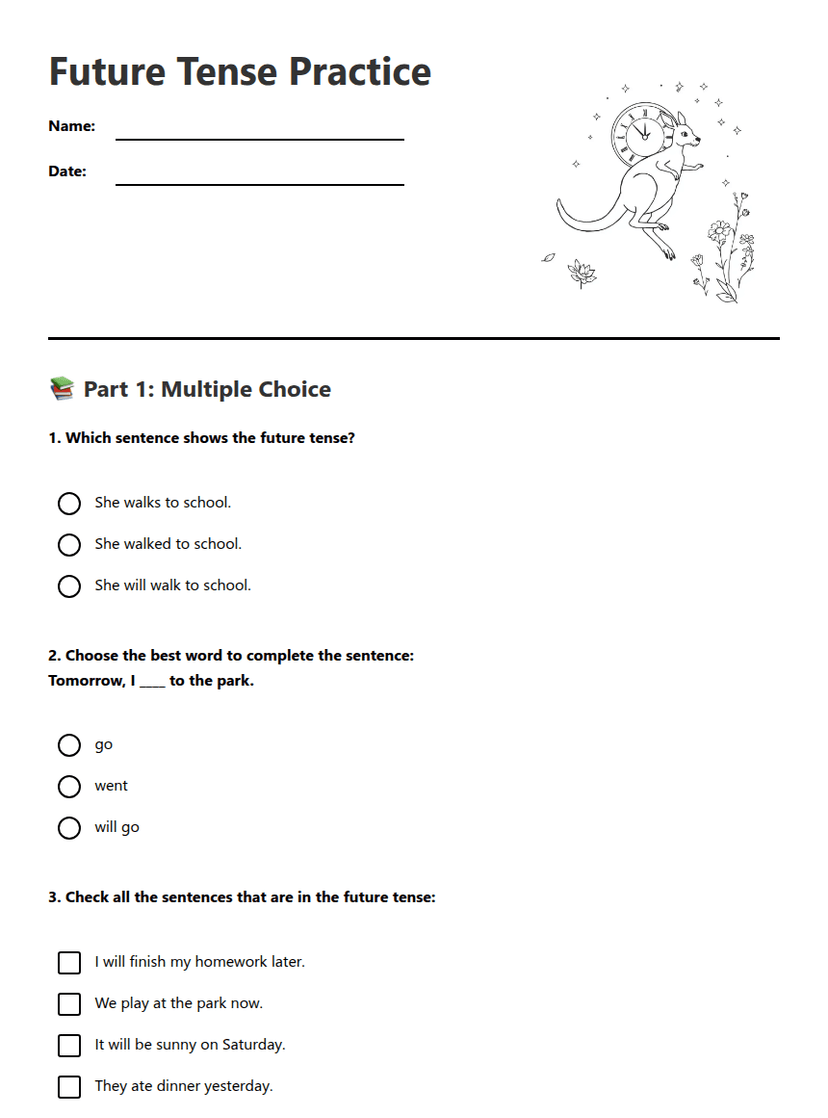 Future Tense Practice