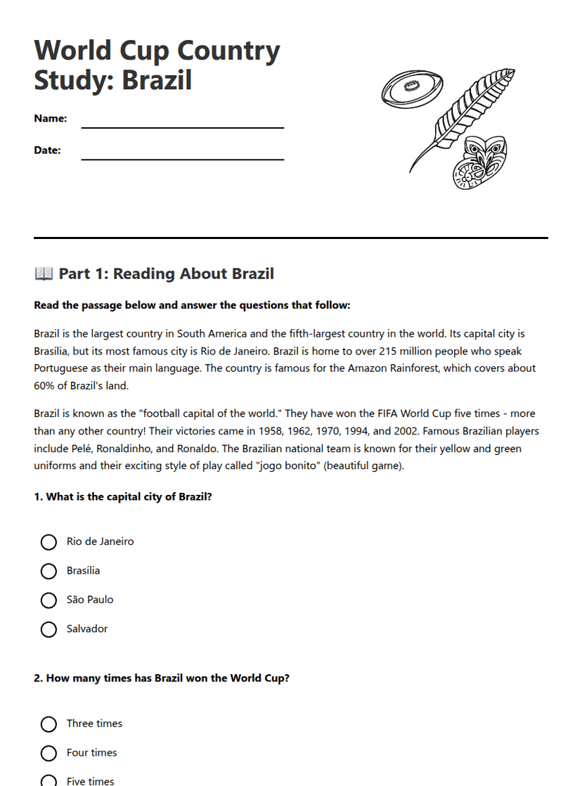 World Cup Country Study