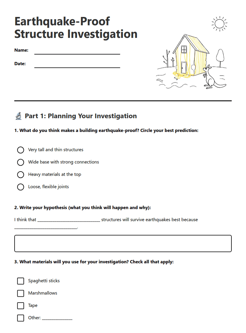 Earthquake-Proof Structure Investigation