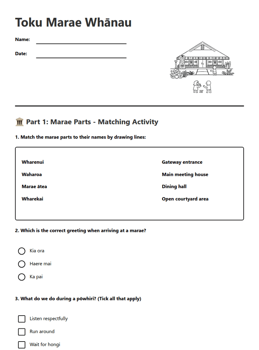 Toku Marae Whānau
