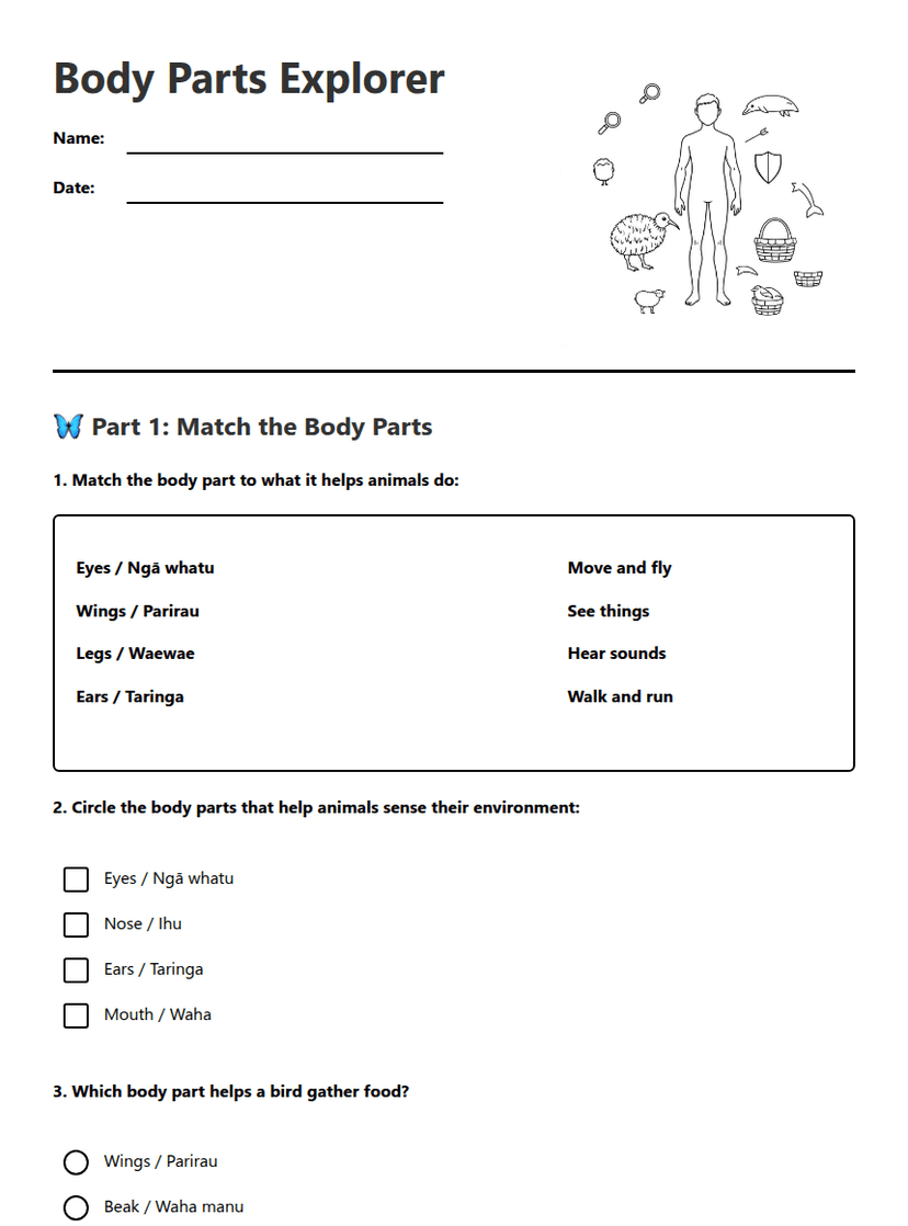 Body Parts Explorer