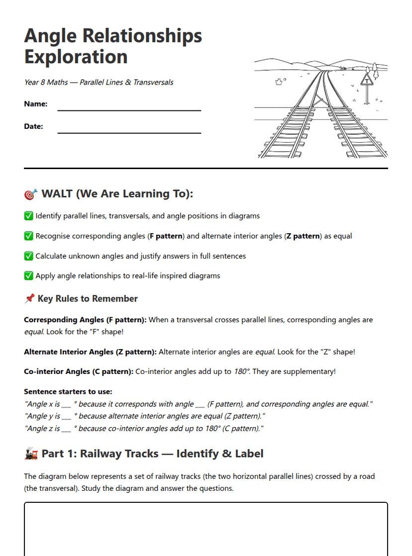 Angle Relationships Exploration