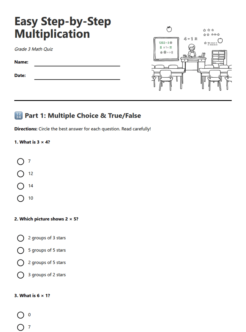 Easy Step-by-Step Multiplication