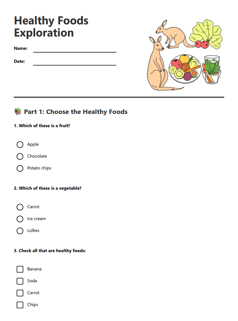 Healthy Foods Exploration