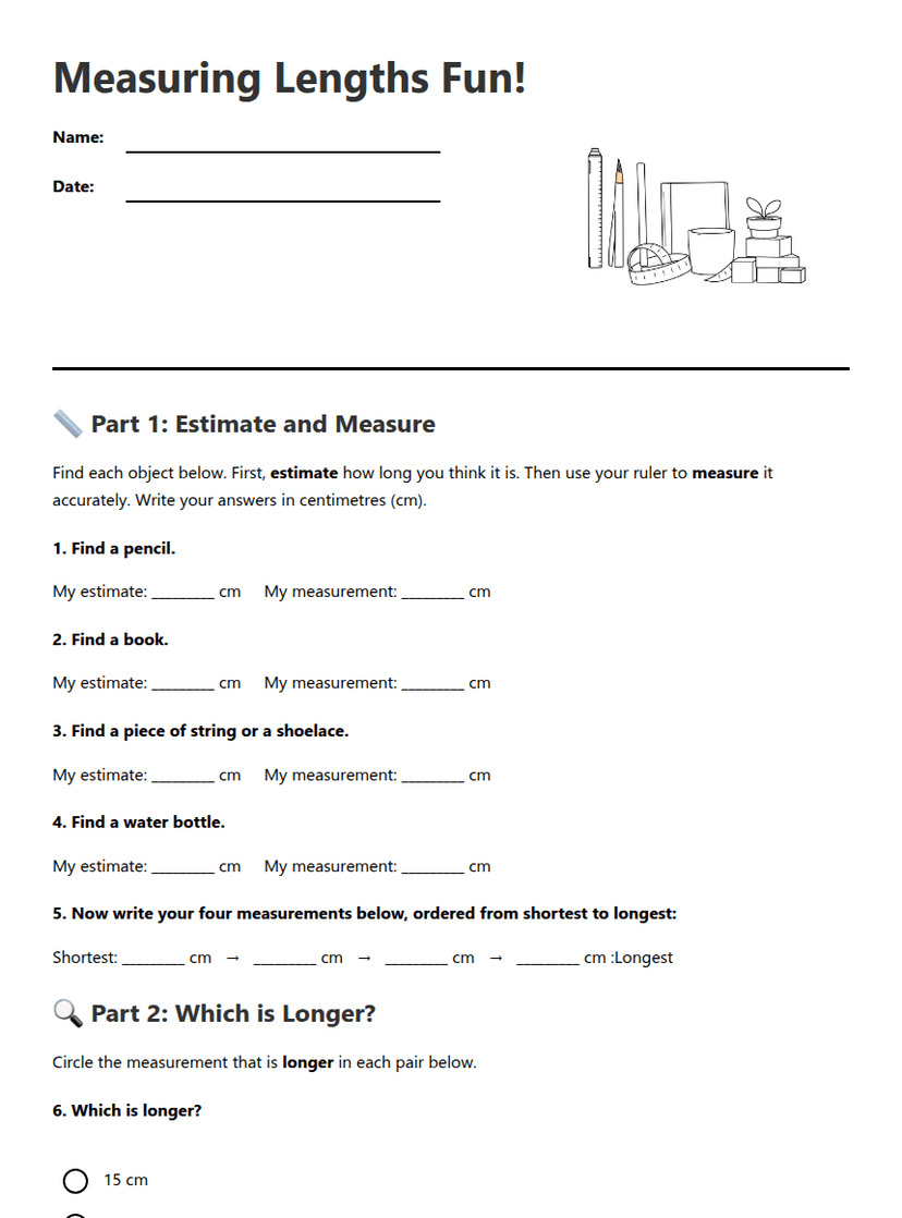 Measuring Lengths Fun!