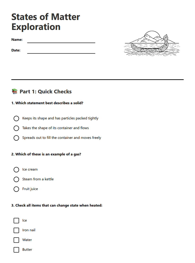 States of Matter Exploration