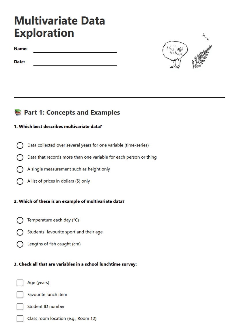 Multivariate Data Exploration