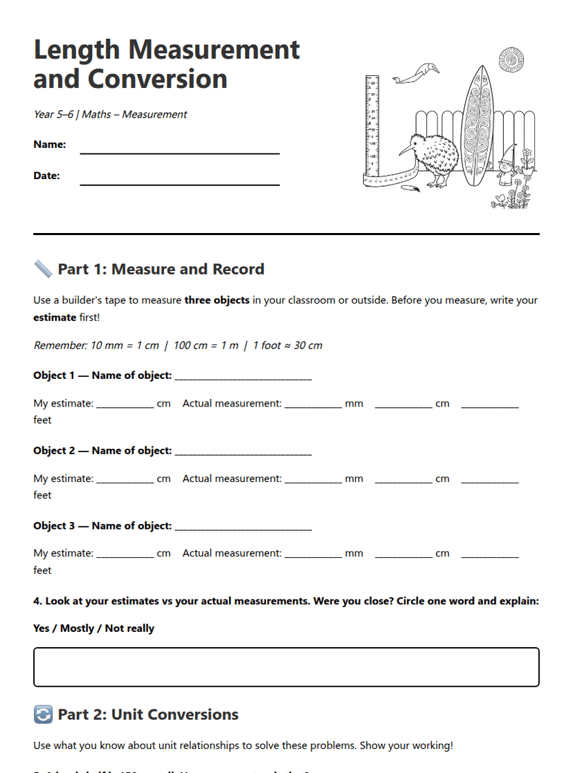 Length Measurement and Conversion