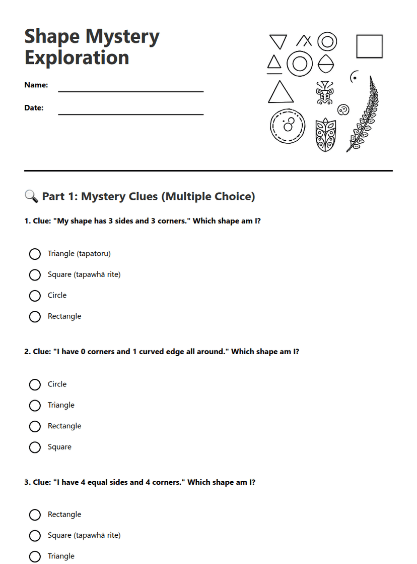Shape Mystery Exploration