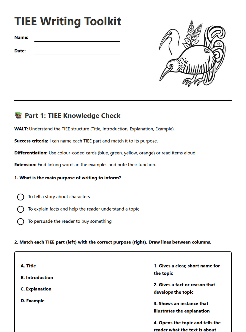 TIEE Writing Toolkit