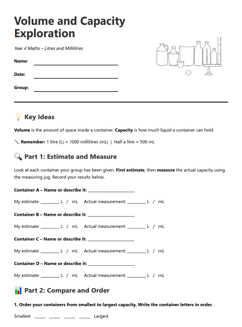 Volume and Capacity Exploration