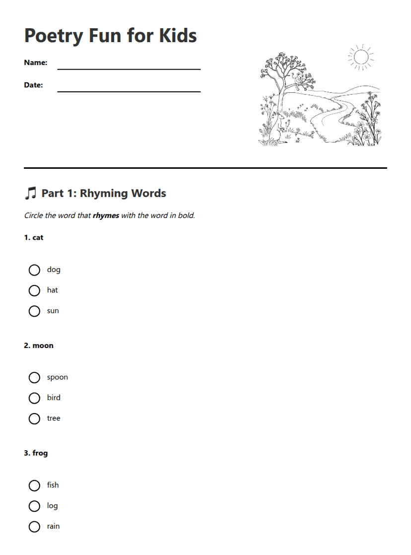 Poetry Fun for Kids