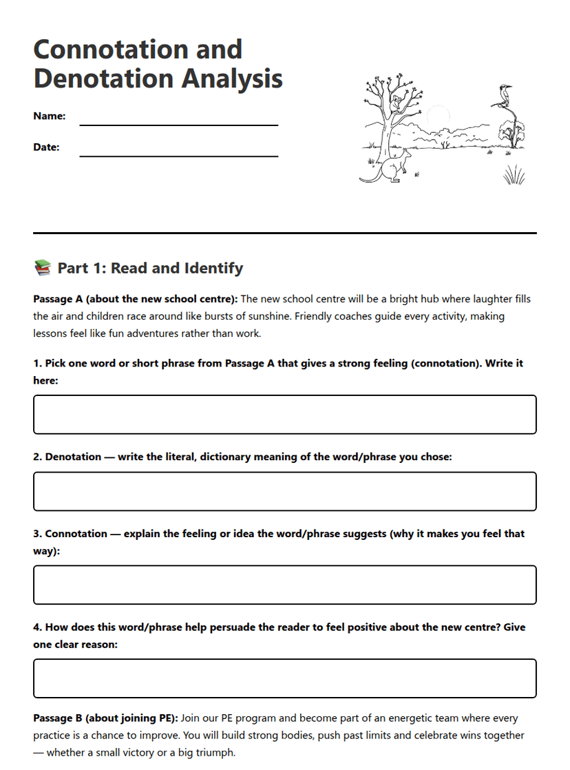 Connotation and Denotation Analysis