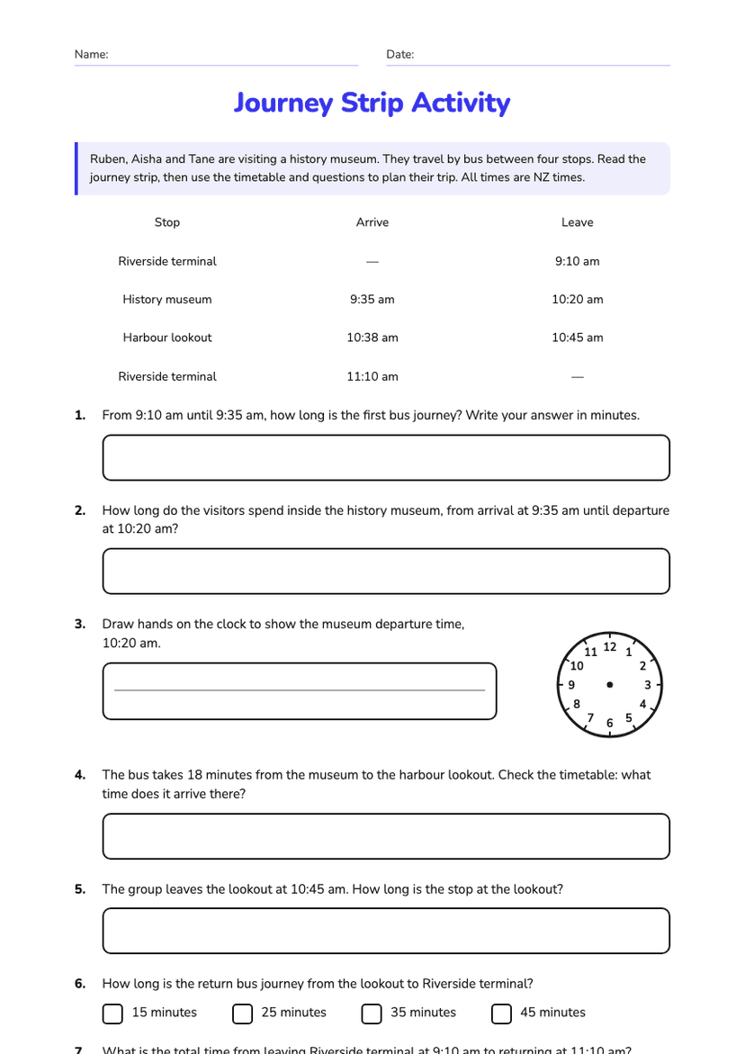 Journey Strip Activity